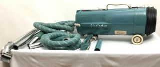 Vintage Electrolux Model L Teal Blue Green Vacuum Attachments Hoses Mid Century
