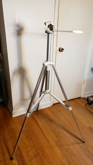 Vintage Linhof Tall Aluminum Tripod with Head - Made in West Germany 2
