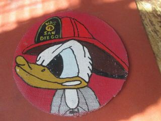 Wwii Disney Donald Duck San Diego Naval Air Station Fire Dept Jacket Patch