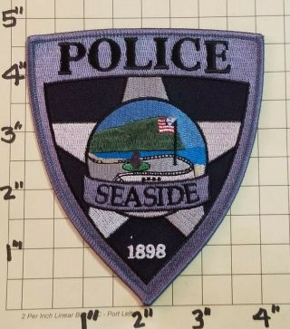 Seaside (or) Police Department Patch - Style 2