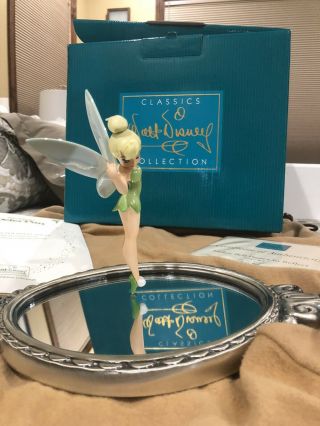 Wdcc Tinkerbell Disney Figurine Pauses To Reflect Rare Limited Edition Retired