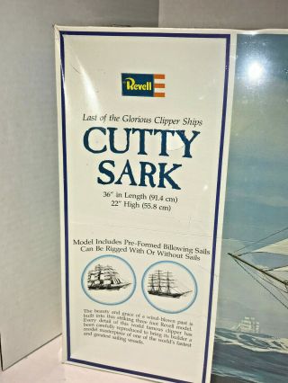 Vintage Revell Cutty Sark Plastic Model Ship Kit 1974 H - 399 3 ' 3