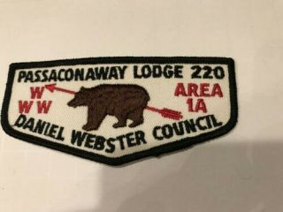 Order Of The Arrow (oa) Lodge Flap Passaconaway Lodge 220