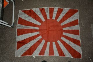 Vintage 37x28 Wwii Military Japanese Silk War Flag Vet Bring Back