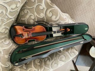Vintage German Anton Schroetter Violin Bow And Case