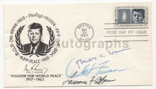 Jfk Tribute Signed By Ted Sorenson,  Orville Freeman,  Laurence O 