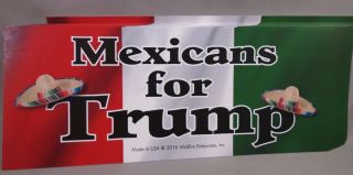 Of 20 Mexicans For Trump Stickers Latino Hispanic President 2016