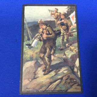 Boy Scout Vintage Postcard Toting