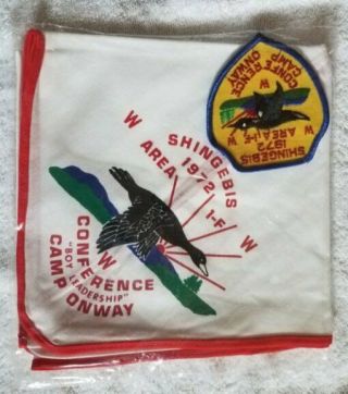 Area 1 - F Conference 1972 Camp Onway Neckerchief & Patch