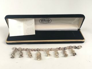 Disney Snow White Charm Bracelet Limited Edition Sterling Silver