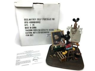 Mickey Mouse & Walt Disney Self - Portrait Figurine Statue Charles Boyer Art Flaw