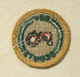 Tractor Boy Scout Farmer Proficiency Award Badge Tan Cloth Troop Large 2