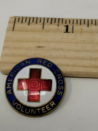 Vintage American Red Cross Arc Pin Volunteer Blue