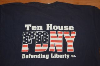 9/11 York City Fire Department Xl T Shirt 10 Ten House Still Standing Nyfd