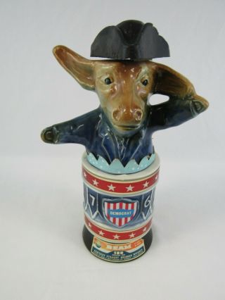 Vintage Jim Beam Decanter Democrat Donkey 1976 Bicenntenial