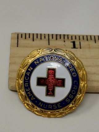 Vintage National Red Cross Arc Pin Numbered