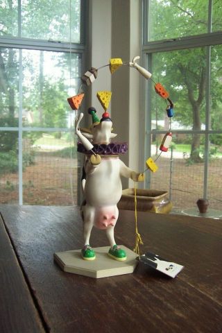 Cow Parade Resin Figurine 2004 Circus Cown 7708 Numbered