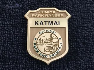 Rare Katmai Np - Alaska National Park Service Junior Ranger Badge Pin Nps