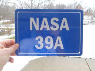 Nasa Lego Saturn V Apollo Rocket Model Pad 39a Metal Reflective Sign