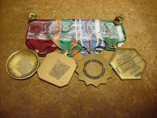 US Navy Military 4 Campaign Service Medal Bar 2