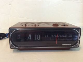 Vintage Panasonic Rc - 6015 Flip Clock Back To The Future Flip Alarm Clock