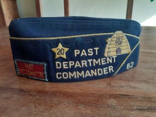 Vintage Kaysville Utah American Legion Envelope Hat Beehive Past Commander