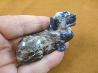 (y - Dog - Da - 708) Blue Dachshund Weiner Dog Hotdog Figurine Carving I Love My Dogs