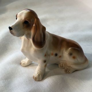 Norcrest Welsh Springer Spaniel Dog Porcelain Figurine Vintage