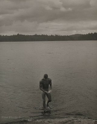 1988 Vintage Bruce Weber Outdoor Male Nude Paul Lake Adirondack Photo Art 11x14