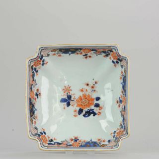 Antique Chinese Kangxi Period Large Imari Bonboniere Bowl 18th C Qing Porcelain