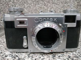 Zeiss Ikon Contax Vintage Camera Body Only With Case.  Perfect