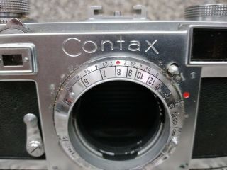 ZEISS IKON CONTAX VINTAGE CAMERA BODY ONLY WITH CASE.  PERFECT 2