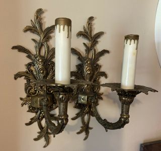 Vintage Interior Electric Wall Sconces Made In Spain