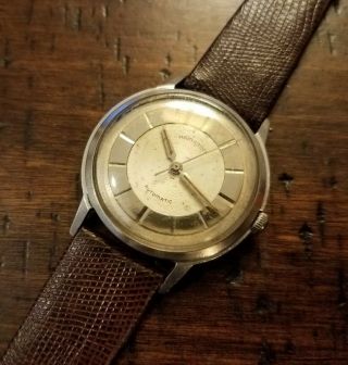 Vintage Hamilton Thin - O - Matic Stainless Steel Automatic Men 