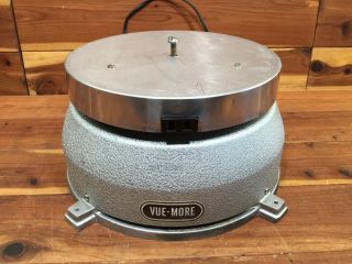 Vintage 1959 Vue - More Motorized Turntable W/ Electrical Outlet - 2rpm - Display