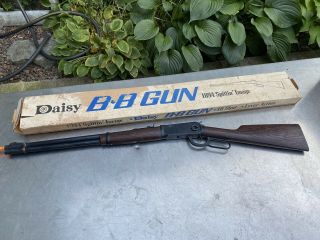Vtg Daisy Bb Gun Model 1894 Single Pump Cowboys Indians Western Box Rogers Ak