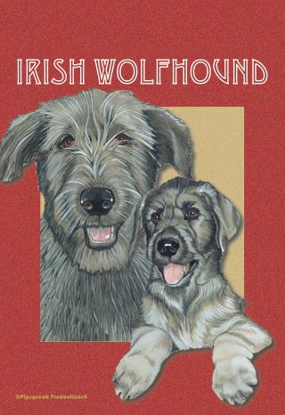 Pipsqueak Garden Flag - Irish Wolfhound 495001