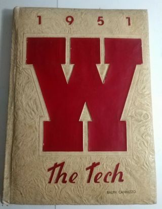 Vintage 1951 The Tech West High School Auburn,  York Yearbook.