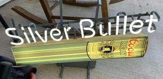 Vintage 1986 Silver Bullet Coors Light Beer Can Bar Pub Man Cave Neon Sign 1980s