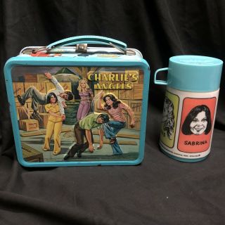 Charlies Angels Metal Lunchbox With Thermos Aladdin Vintage 1978 3