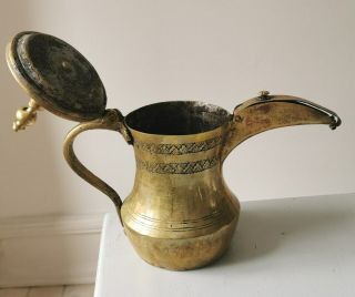 Brass 19th.  Century Tea Pot Middle Eastern Islamic Persian Metalware 2