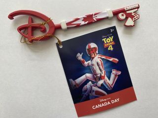 Disney Store Key - Canada Day Toy Story 4 Duke Caboom Canadian Exclusive (bnwt)