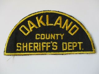 Vintage 1970 Era Oakland County Sheriff 