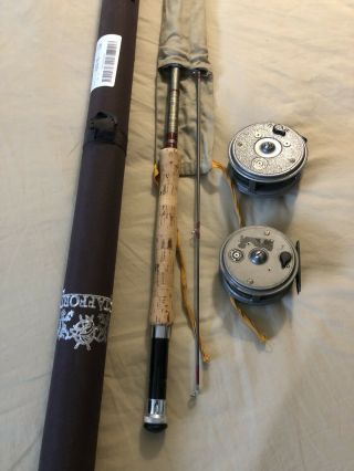 Vintage Sealey/ Jw Young Fly Rod And Reel Combo