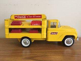 Vintage Buddy L Coca Cola Truck With Cases