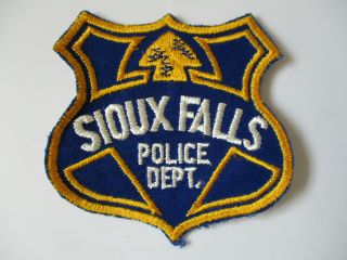 Vintage Sioux Falls South Dakota Police Patch