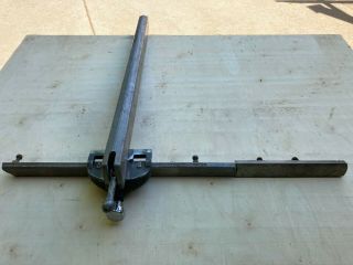 Vintage Craftsman Geared Table Saw Rip Fence For 27 " Deep With Extra Rail
