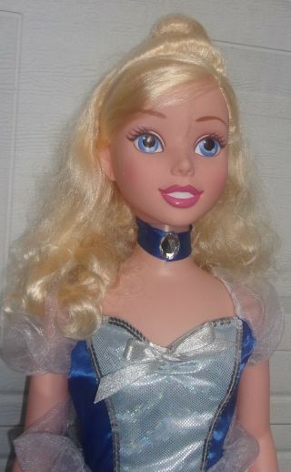 DISNEY PRINCESS MY SIZE CINDERELLA DOLL 38 INCHES TALL WITH CLOTHES LOOKS 2