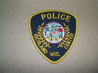 Police Richland Center Wisconsin O/s