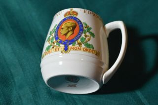 Vintage May 1937 King Edward Viii Coronation Beaker Mug Cup 3.  5 In.  Tall